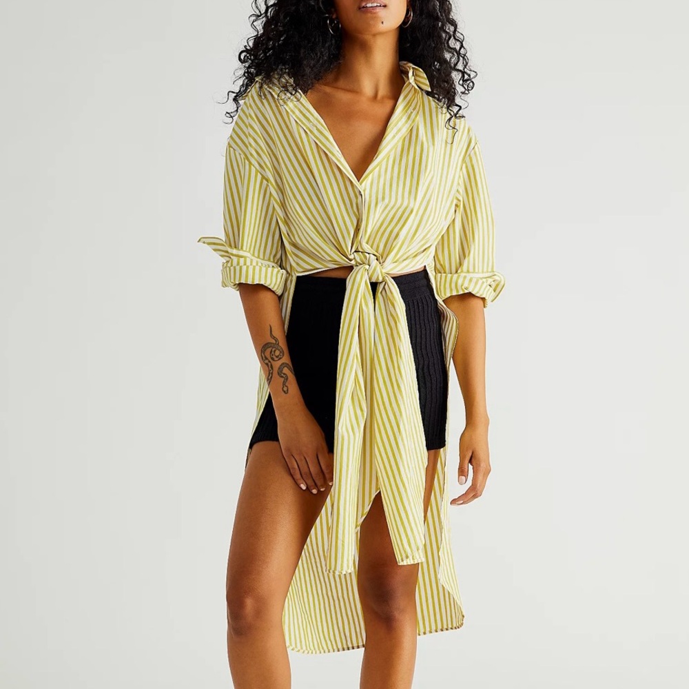 Free People Winona Wrap Shirt - NEW WITH TAGS - Picture 5 of 6